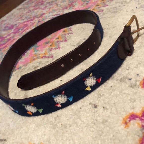 needlepoint golf belts